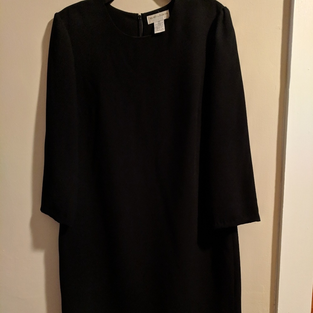 Black shift dress
